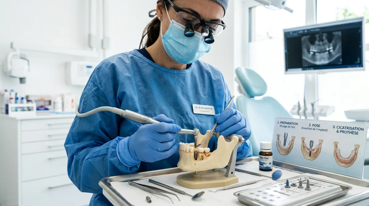 Pose d’un implant dentaire, étapes et conseils